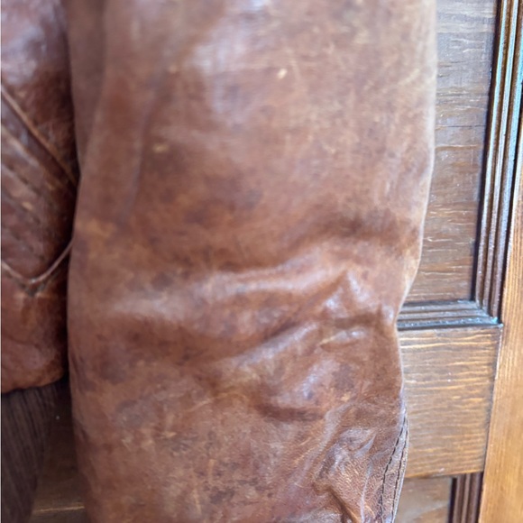 Fossil Brown Leather Jacket sz M - Picture 4 of 6